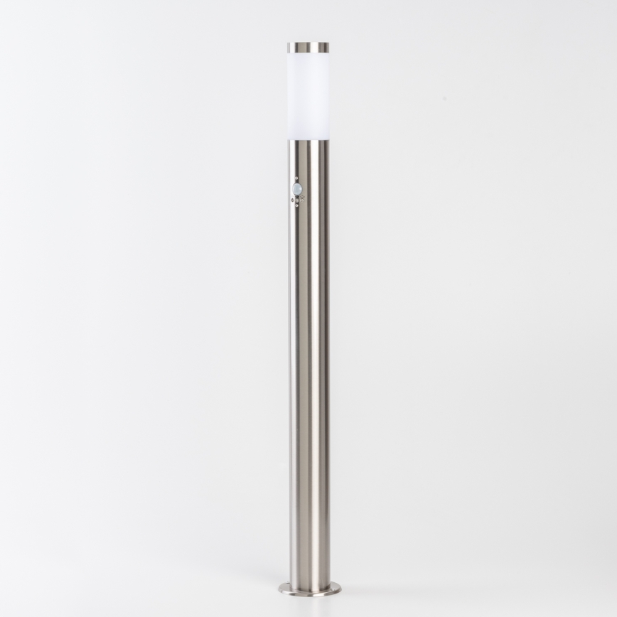BRILAGI - Уличный светильник с датчиком движения ELIA 1xE27/20W/230V IP44 100 cm матовый хром