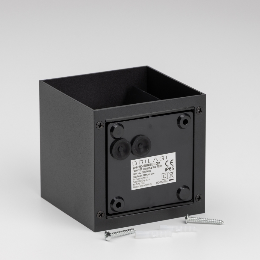 Brilagi - Уличный светодиодный настенный светильник CUBE LED/6W/230V IP54