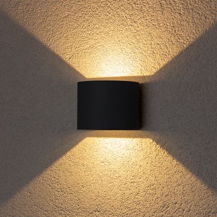 Brilagi - Уличный светодиодный настенный светильник RONDO LED/6W/230V антрацит IP54