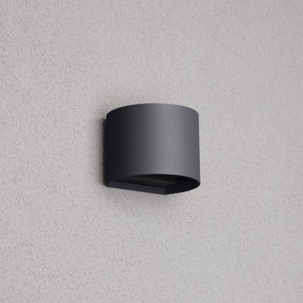 Brilagi - Уличный светодиодный настенный светильник RONDO LED/6W/230V антрацит IP54