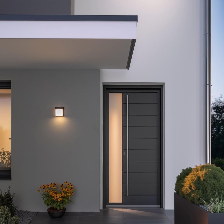 Brilagi - Уличный светодиодный настенный светильник TERNI LED/12W/230V антрацит IP44