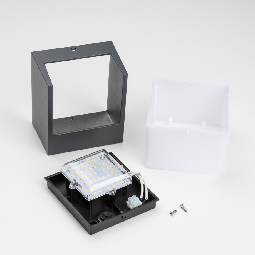 Brilagi - Уличный светодиодный настенный светильник TERNI LED/12W/230V антрацит IP44