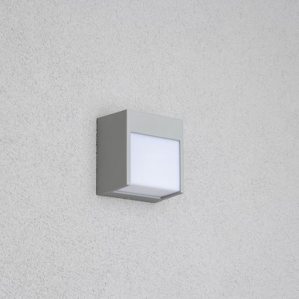 Brilagi - Уличный светодиодный настенный светильник TERNI LED/12W/230V серый IP44