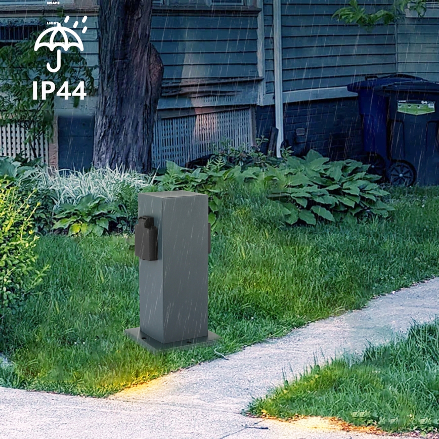 Brilagi - Уличная розеточная колонна PILLAR 1Z SCHUKO 230V IP44 антрацит