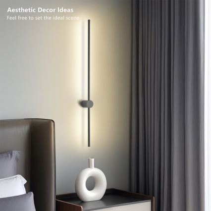 Brilagi - уличный настенный светильник AURA LED/20 Вт/230 В 3000 К IP54 97 см антрацит