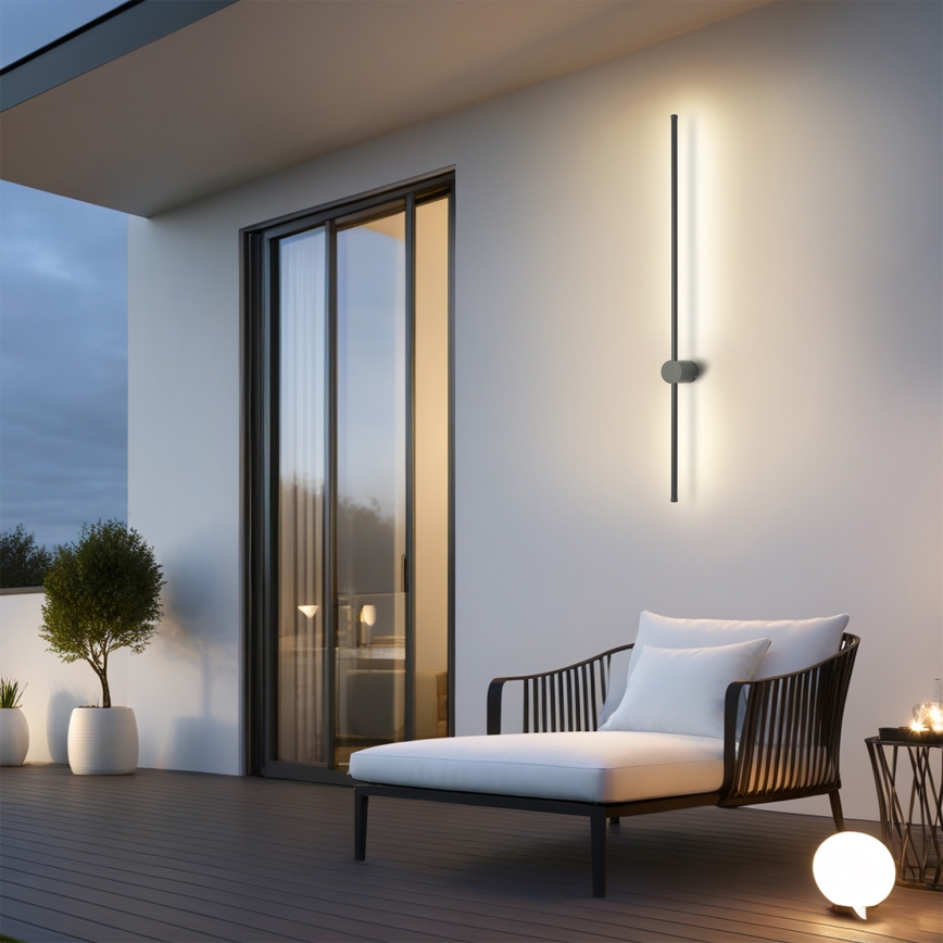Brilagi - уличный настенный светильник AURA LED/20 Вт/230 В 3000 К IP54 97 см антрацит