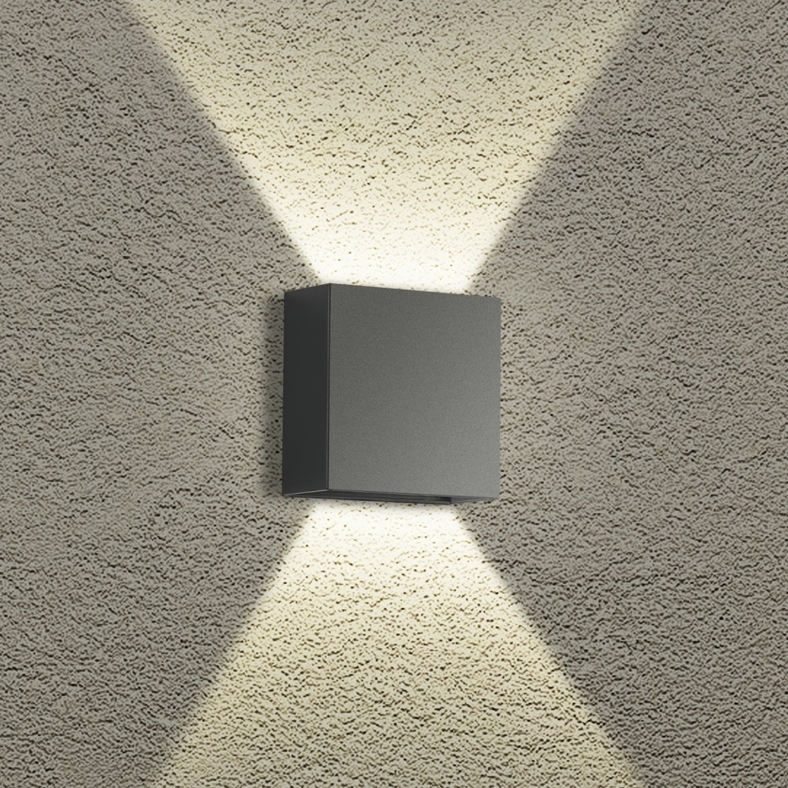 Brilagi - уличный настенный светильник DOUBLERAY LED/4W/230V антрацит IP65