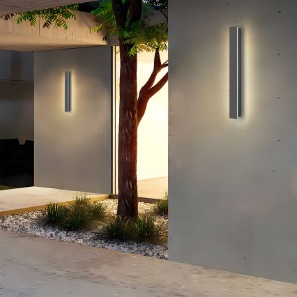 Brilagi - LED наружный настенный светильник LINEAR, 12 Вт, 230 В, 3000 К, IP65, 50 см, антрацит