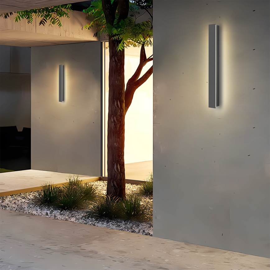 Brilagi - LED наружный настенный светильник LINEAR, 12 Вт, 230 В, 3000 К, IP65, 50 см, антрацит