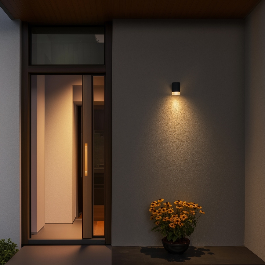 Brilagi - Уличный настенный светильник MATERA 1xGU10/30W/230V антрацит IP54