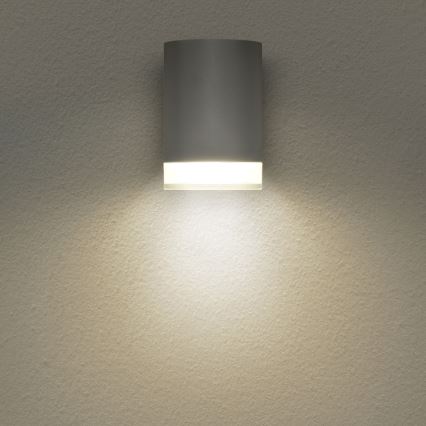 Brilagi - Уличный настенный светильник MATERA 1xGU10/30W/230V серый IP54