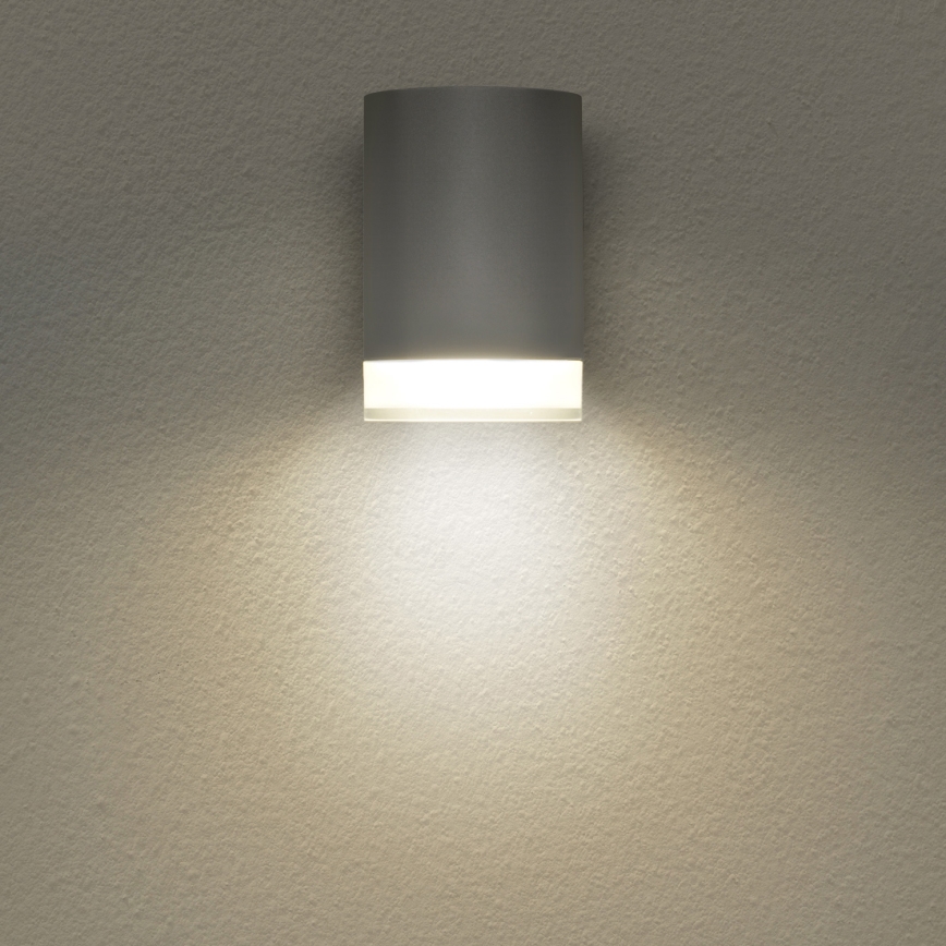 Brilagi - Уличный настенный светильник MATERA 1xGU10/30W/230V серый IP54