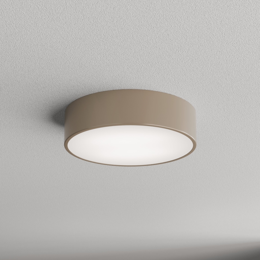Brilagi - Уличный потолочный светильник с датчиком CLARE 2xE27/48W/230V диаметр 30 см IP54 бежевый