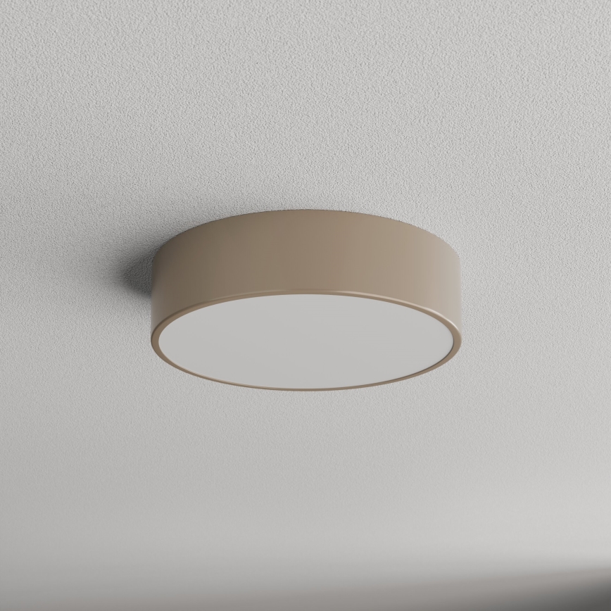 Brilagi - Уличный потолочный светильник с датчиком CLARE 2xE27/48W/230V диаметр 30 см IP54 бежевый