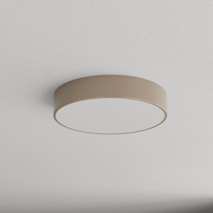 Brilagi - Уличный потолочный светильник с датчиком CLARE 3xE27/72W/230V диаметр 40 см IP54 бежевый