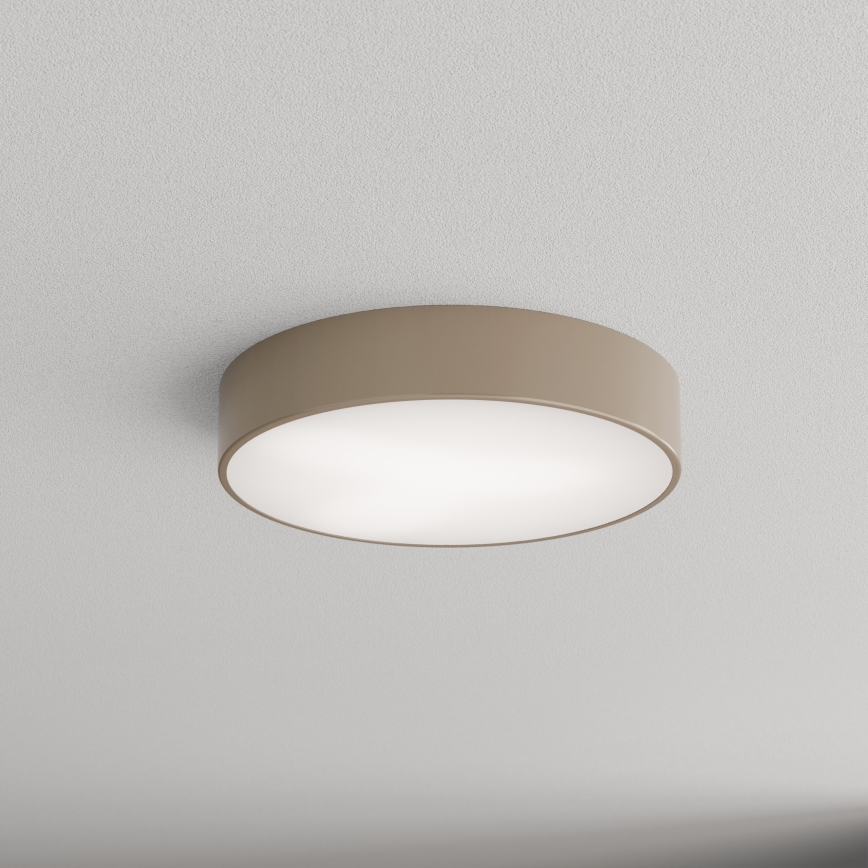 Brilagi - Уличный потолочный светильник с датчиком CLARE 3xE27/72W/230V диаметр 40 см IP54 бежевый