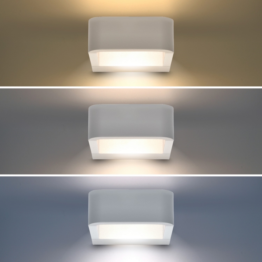Brilagi - Уличный светодиодный настенный светильник BARI LED/7W/230V 3000/4000/6000K белый IP54