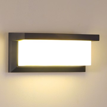 Brilagi - Уличный светодиодный настенный светильник BRICKY LED/12W/230V антрацит IP54