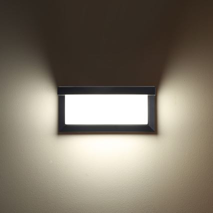 Brilagi - Уличный светодиодный настенный светильник BRICKY LED/12W/230V антрацит IP54