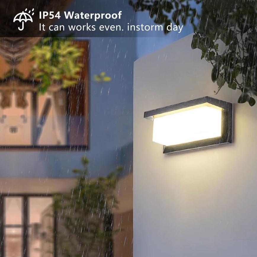 Brilagi - Уличный светодиодный настенный светильник BRICKY LED/12W/230V антрацит IP54