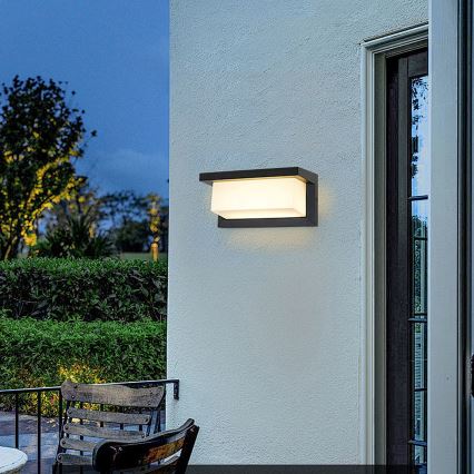 Brilagi - Уличный светодиодный настенный светильник BRICKY LED/12W/230V черный IP54