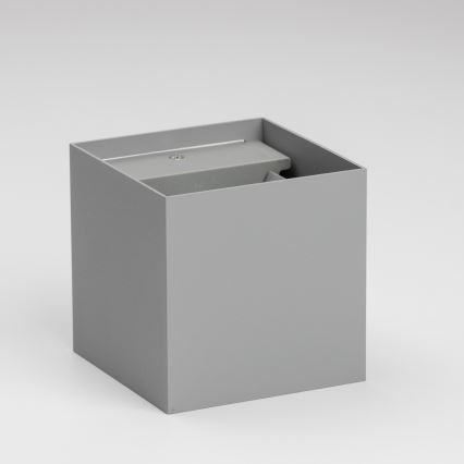 Brilagi - Уличный светодиодный настенный светильник CUBE LED/6W/230V серый IP54