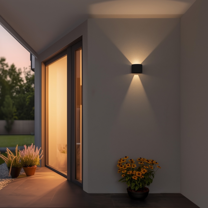 Brilagi - Уличный светодиодный настенный светильник RONDO LED/6W/230V IP54