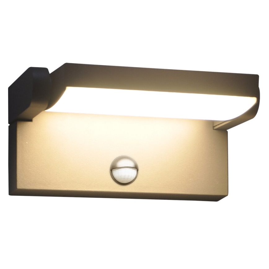 Brilagi - Уличный светодиодный настенный светильник с датчиком ANKLE LED/18W/230V 3000K IP65 антрацит