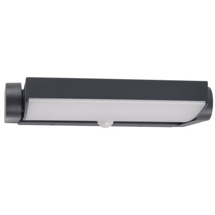 Brilagi - Уличный светодиодный настенный светильник с датчиком ANKLE LED/18W/230V 3000K IP65 антрацит
