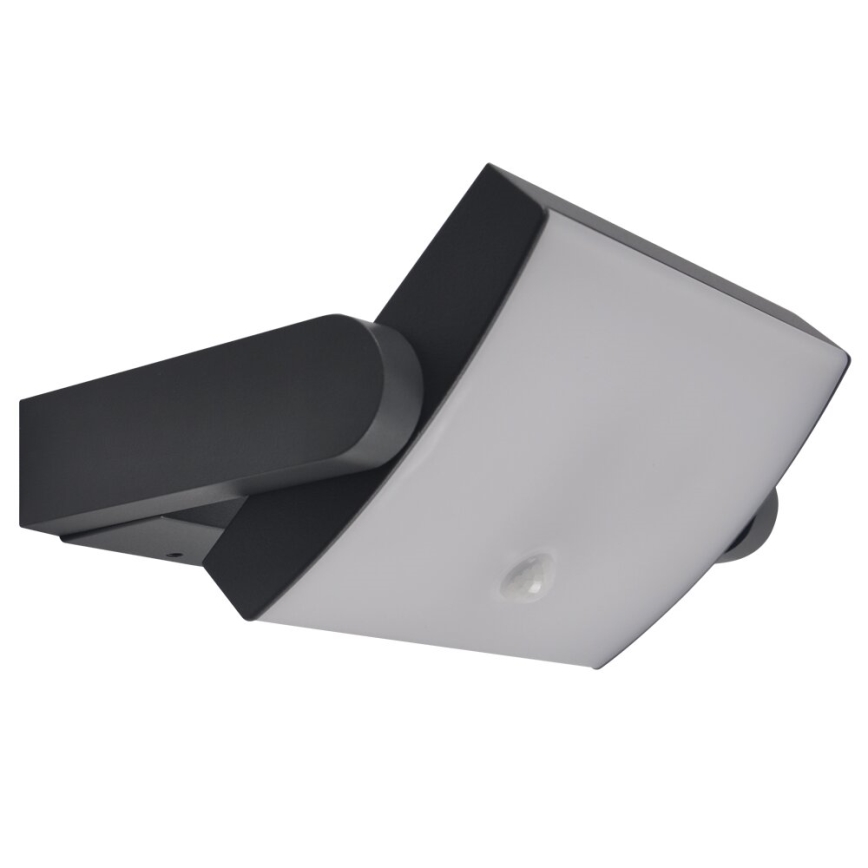 Brilagi - Уличный светодиодный настенный светильник с датчиком ANKLE LED/18W/230V 4000K IP65 антрацит