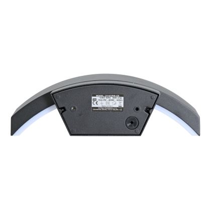 Brilagi - Уличный светодиодный настенный светильник с датчиком ARCELO LED/8W/230V IP54