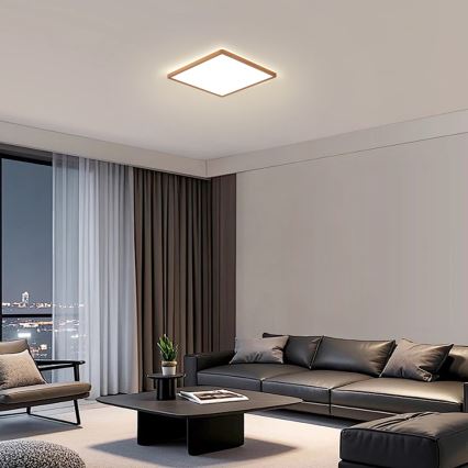 Brilagi - LED-стельовий світильник для ванної кімнати ULTRA SLIM LED/18Вт/230В 30x30 см рожеве золото IP54