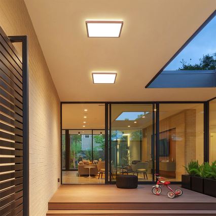 Brilagi - Ультратонкий потолочный светильник для ванной, LED/18W/230V, 30x30 cm, розовое золото, IP54