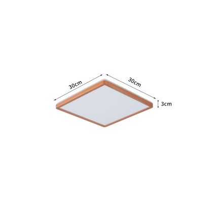 Brilagi - Ультратонкий потолочный светильник для ванной, LED/18W/230V, 30x30 cm, розовое золото, IP54