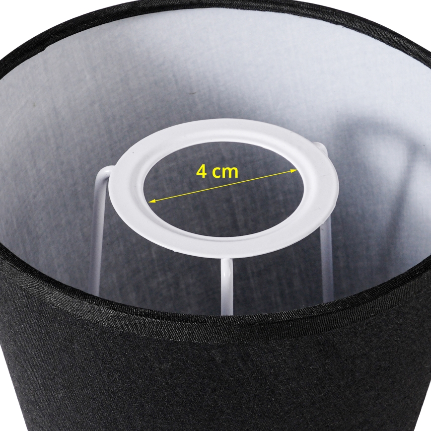 Brilagi - Універсальний абажур NUBILA E27 13x9 см чорний