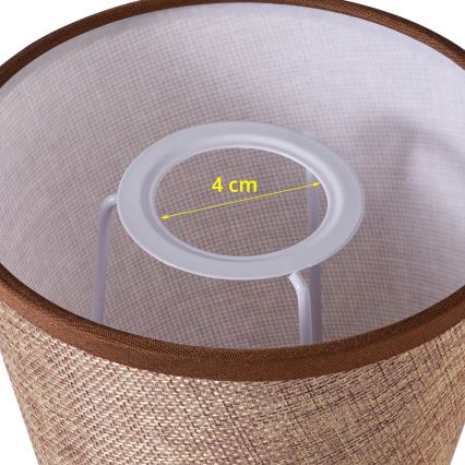 Brilagi - Універсальний абажур NUBILA E27 13x9 см коричневий