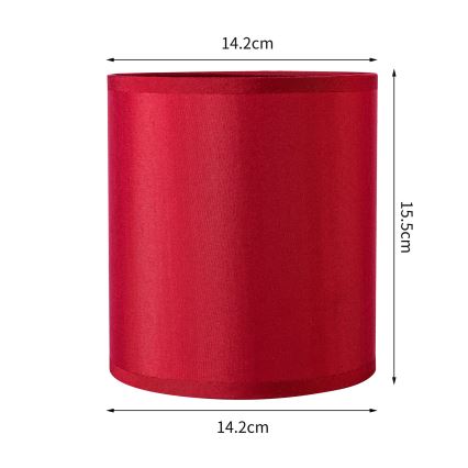 Brilagi - Універсальний абажур NUBILA E27 15,5x14 см помпейський червоний