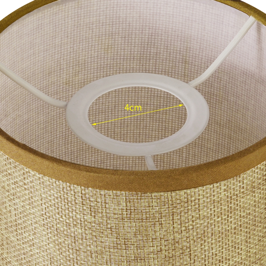 Brilagi - Універсальний абажур NUBILA E27 15,5x14 см світло-коричневий