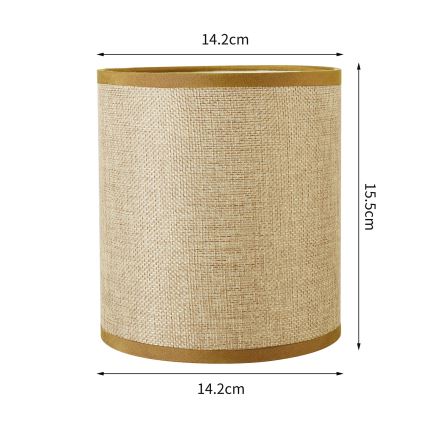 Brilagi - Універсальний абажур NUBILA E27 15,5x14 см світло-коричневий