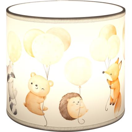 BRILAGI - Универсальный абажур BOBO E27 Ø 15 см белый/с рисунком животных