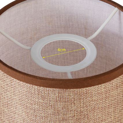 Brilagi - Универсальный абажур NUBILA E27 15,5x14 см коричневый