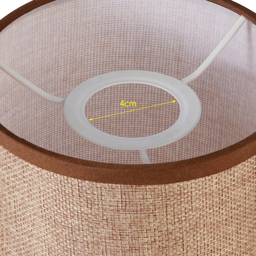 Brilagi - Универсальный абажур NUBILA E27 15,5x14 см коричневый