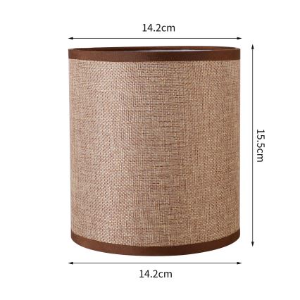 Brilagi - Универсальный абажур NUBILA E27 15,5x14 см коричневый