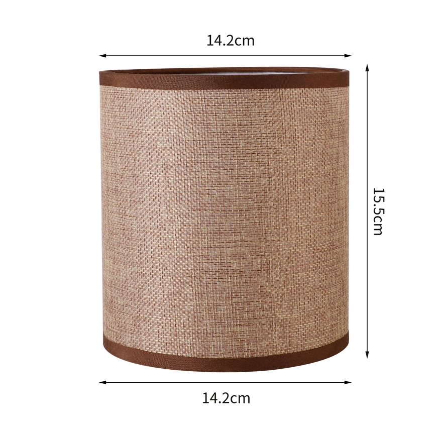 Brilagi - Универсальный абажур NUBILA E27 15,5x14 см коричневый