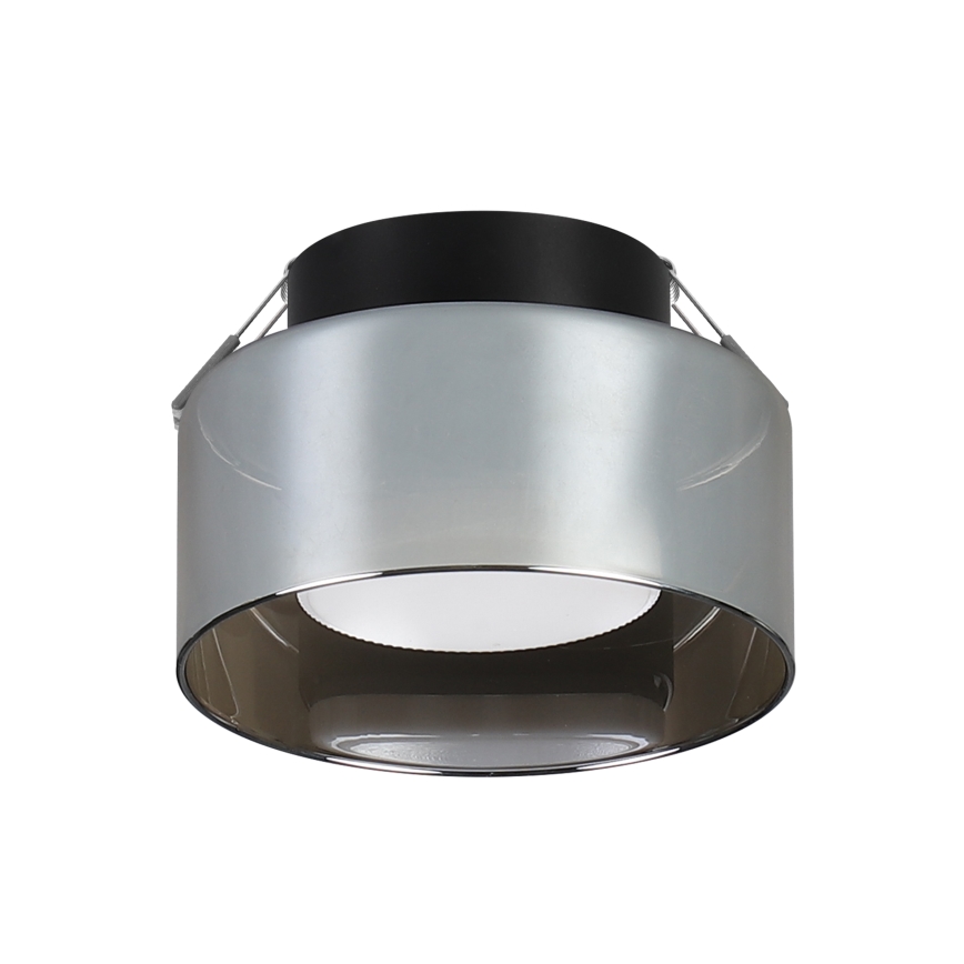 Брілагі - Вбудований світильник АУРА ЛЮКС 1xGX53/30W/230V, діаметр 13 см, чорний/димчастий