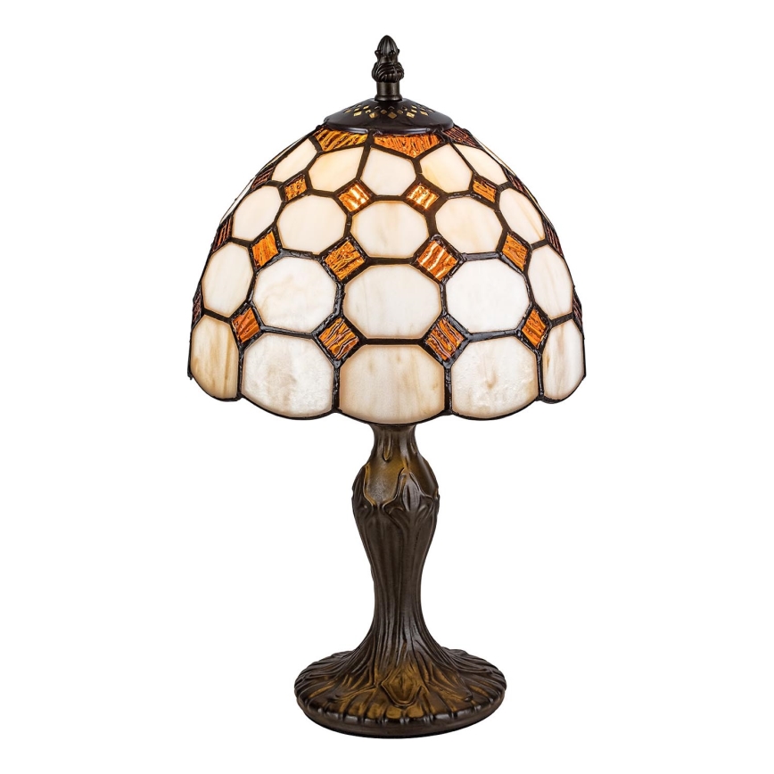 Брілагі - вітражна настільна лампа Тіффані ДОРАН 1xE14/40W/230V