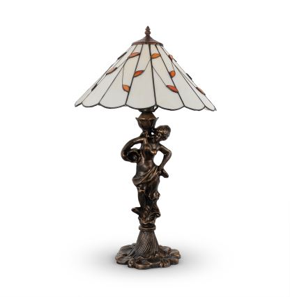Brilagi - вітражна настільна лампа Tiffany FOLIA 1xE27/60W/230V