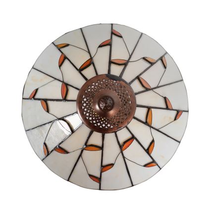 Brilagi - вітражна настільна лампа Tiffany FOLIA 1xE27/60W/230V