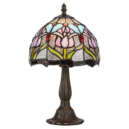 Brilagi - вітражна настільна лампа Tiffany LORAS 1xE14/40W/230V