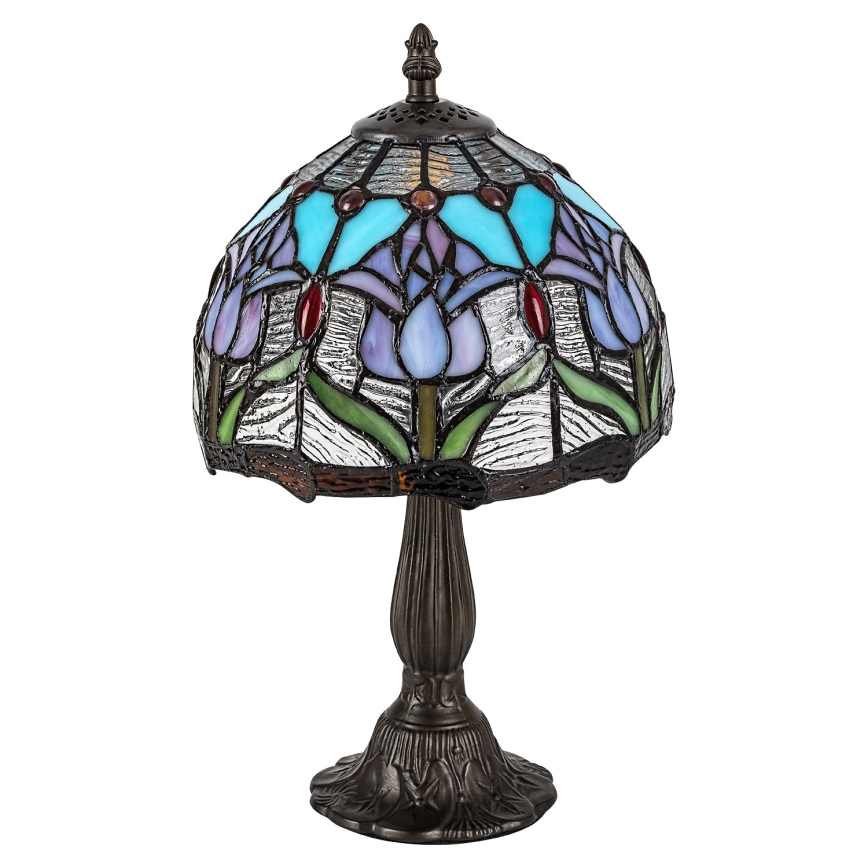 Brilagi - вітражна настільна лампа Tiffany LORAS 1xE14/40W/230V